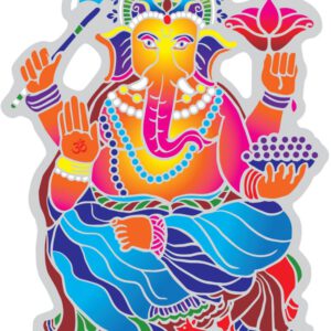 Raamsticker Dansende Ganesha