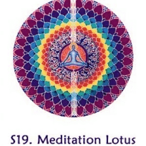 Raamsticker Meditatie Lotus