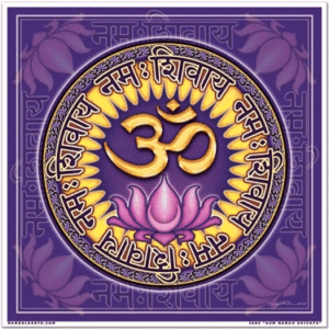 Raamsticker Vierkant Aum Namah Shivaya