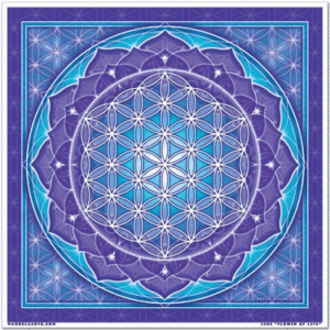 Raamsticker Vierkant Flower of Life