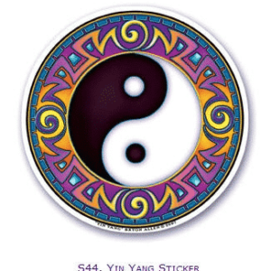 Raamsticker Yin Yang (10