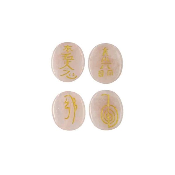 Reiki Stenen Set Rozenkwarts