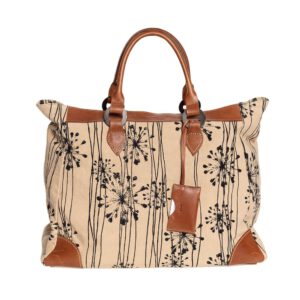 Reis- of Weekendtas African Holdall Flower (Bruin/Blauw)