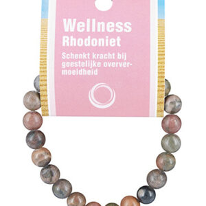 Rhodoniet Powerbead Armband + Kaart