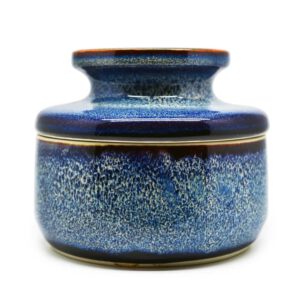 Ronde Opbergpot Keramisch Blauw