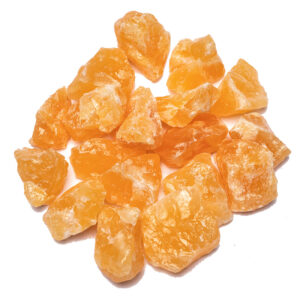 Ruwe Brokken Edelsteen Oranje Calciet (± 500 gram - ± 2-9 cm)