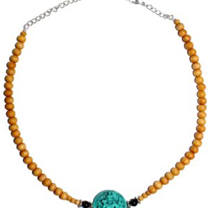 Sandalwood Verstelbare Ketting - Turquoise Shiva