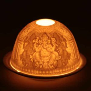 Sfeerlicht Porselein Ganesha