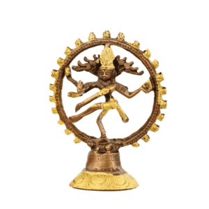 Shiva Nataraj Messing Tweekleurig (20 cm)