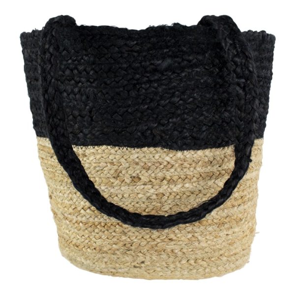 Shopper van Jute Naturel-Zwart (45 x 30 cm)