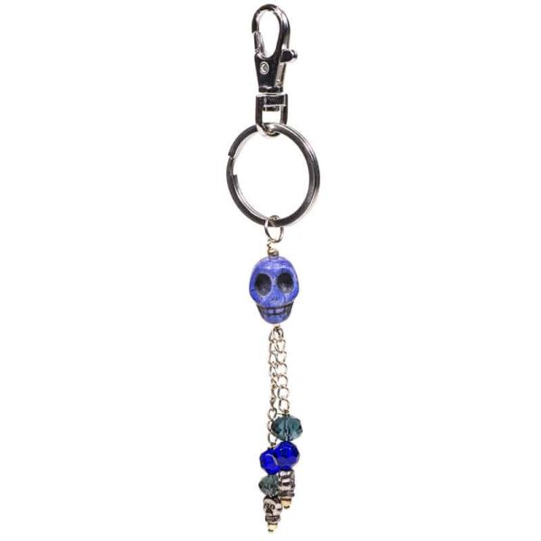 Sleutelhanger Schedel Blauw