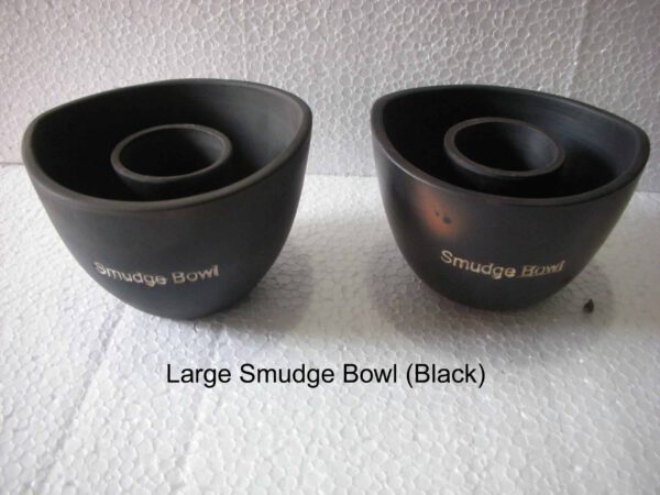 Smudge Bowl Large Zwart