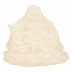 Sneeuwkwarts Beeldje Boeddha Zittend Rijkdom (8 cm)