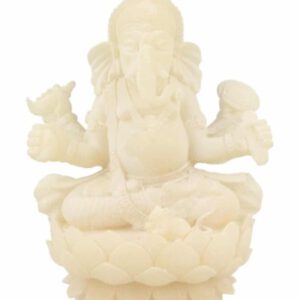Sneeuwkwarts Beeldje Ganesha (16 cm)