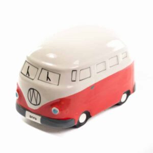 Spaarpot Keramiek Autobus Rood (14 cm)