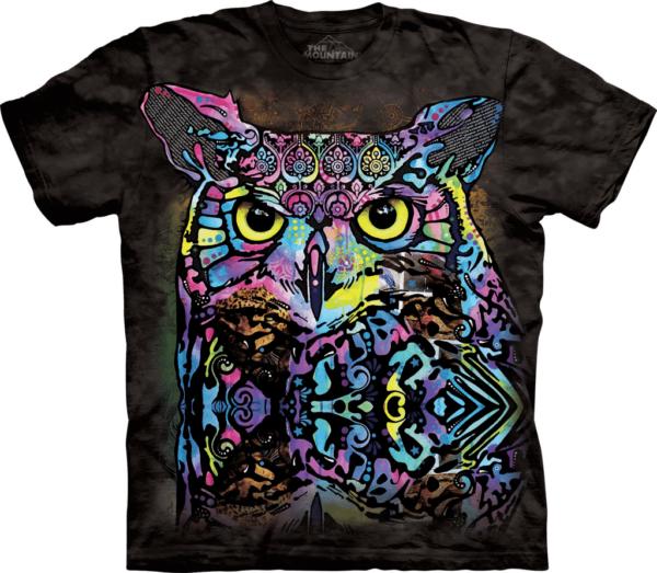 T-Shirt Mountain Artwear Russo Owl L