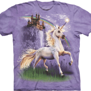 T-Shirt Mountain Artwear Unicorn Castle L