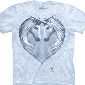 T-Shirt Mountain Artwear Unicorn Heart L