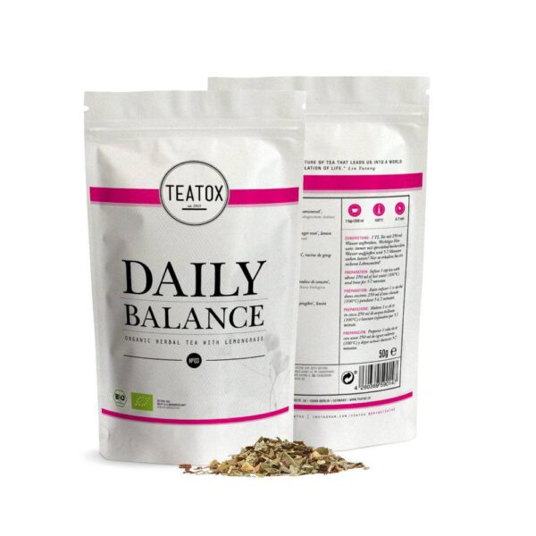 Teatox Vegan Thee Daily Balance Tea Lemongrass (Navulling)