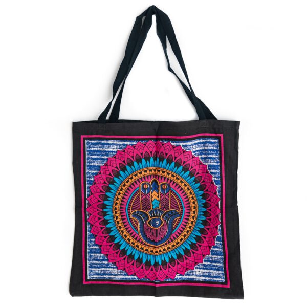 Tote Bag Katoen - Hamsa Hand (45 cm)