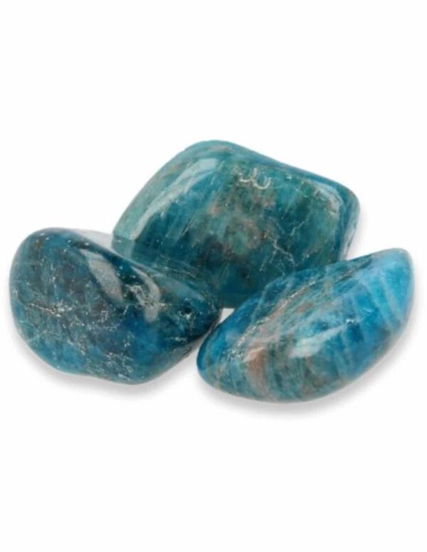 Trommelstenen Blauwe Apatiet (200 gram)