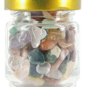 Trommelstenen Mix in Glas (60 gram)