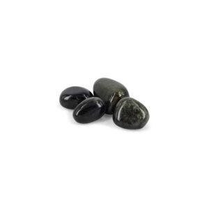 Trommelstenen Obsidiaan Zilver (20-40 mm)