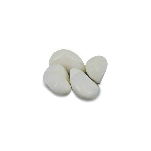 Trommelstenen Opaal Wit (50 gram / 20-40 mm)