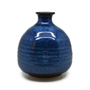 Vaas Keramiek Blauw Rond Medium