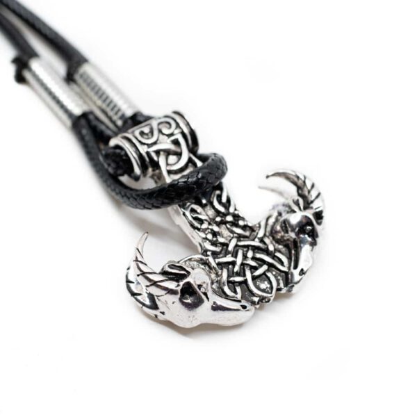 Viking Armband Thor&apos;s Hammer met Ramkoppen