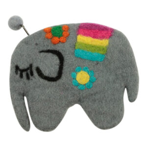 Vilten Portemonnee Olifant (Multicolor)