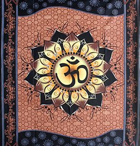 Wandkleed Tapestry Om Lotus