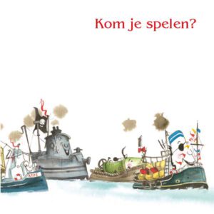 Wenskaart Henkie Tenkie - Kom je Spelen Stoomboten (Set van 6)