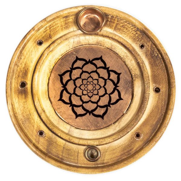 Wierook Brander Lotus Mandala - 10 cm