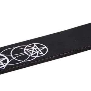 Wierookplankje Wood-Painted Pentagram Zwart