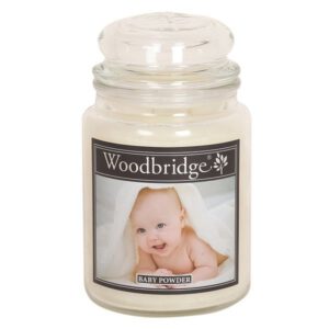 Woodbridge Geurkaars in Glas &apos;Baby Powder&apos; - 565 gram
