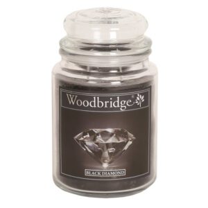 Woodbridge Geurkaars in Glas &apos;Black Diamond&apos; - 565 gram