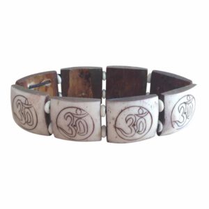 Yak Benen Armband Ohm Wit