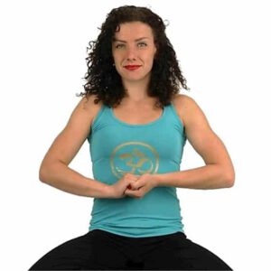 Yoga top &apos;OHM &apos; Turquoise L