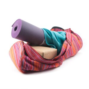 Yogamat Tas Katoen Roze Gestreept