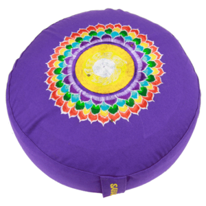 Yogi & Yogini Meditatiekussen Rond Katoen Violet - 7e Chakra