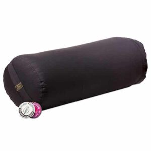 Yogi & Yogini Yoga Bolster Antraciet Rond Katoen - Effen- 60 x 16 cm