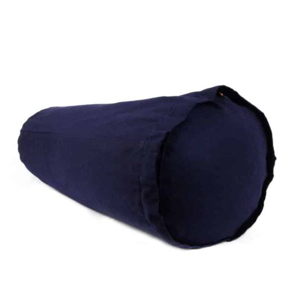 Yogi & Yogini Yoga Bolster Blauw Rond Katoen - Effen- 60 x 16 cm