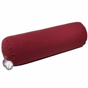 Yogi & Yogini Yoga Bolster Rood Rond Katoen - Effen- 60 x 16 cm