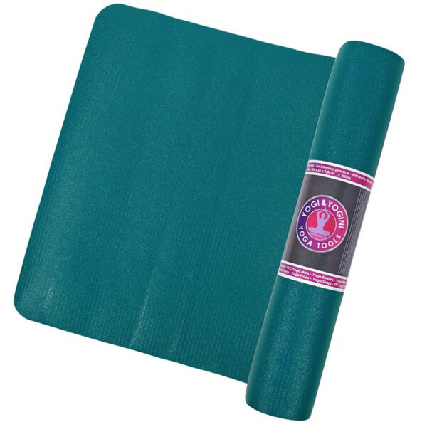 Yogi & Yogini Yogamat PVC Groen 5 mm - Power - 185 x 66 cm