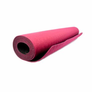 Yogi & Yogini Yogamat TPE Rood/Zwart 3 mm - 185 x 63 cm