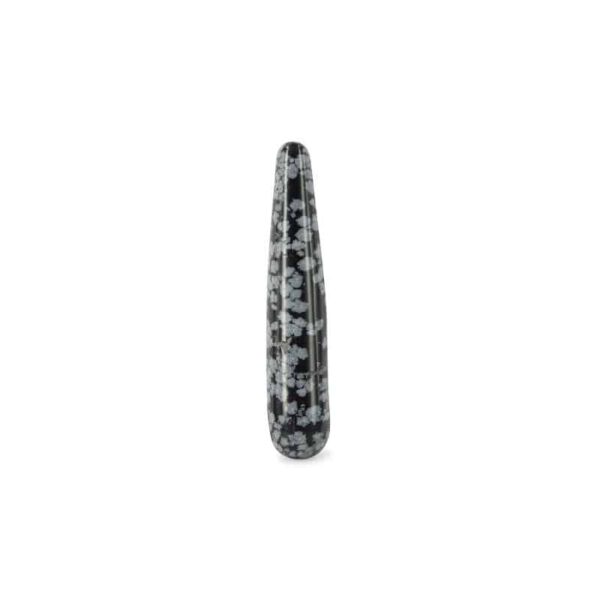 Yoni Wand Obsidiaan Sneeuwvlok - 10 x 2 cm