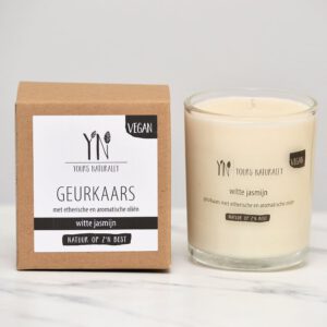 Yours Naturally Geurkaars in Glas &apos;Witte Jasmijn&apos; - 200 ml