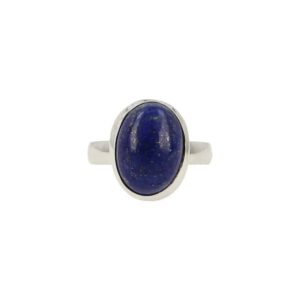 Zilveren Ring Lapis Lazuli (Maat 18)