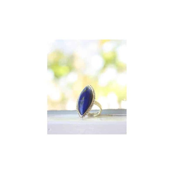 Zilveren Ring Lapis Lazuli Markies